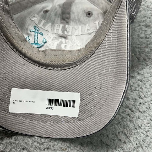 Lake Hair Dont Care Hat Women Trucker Hat One Size NG Strapback Distressed - Picture 8 of 8